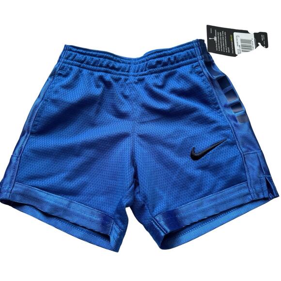 Nike Toddler Boys Basketball Mesh Shorts blue 2T Elastic Waist pockets NWT - Picture 1 of 4